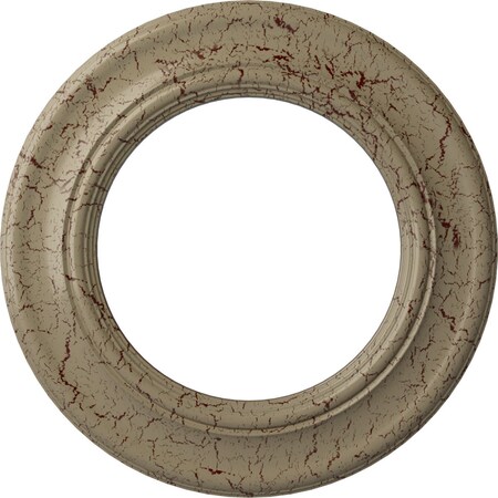 Ekena Millwork Holmdel Ceiling Medallion (Canopies up to 12 7/8"), 20 7/8"OD x 12 7/8"ID x 1"P, Gobi Desert Crackle CM20HOGDC